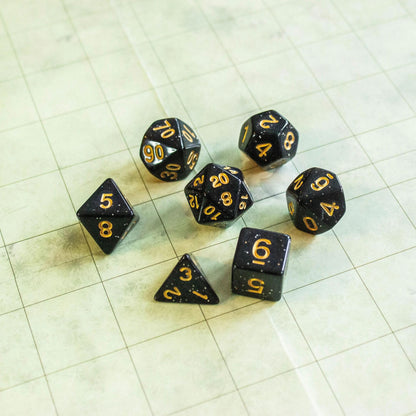 Black Shimmer Dice