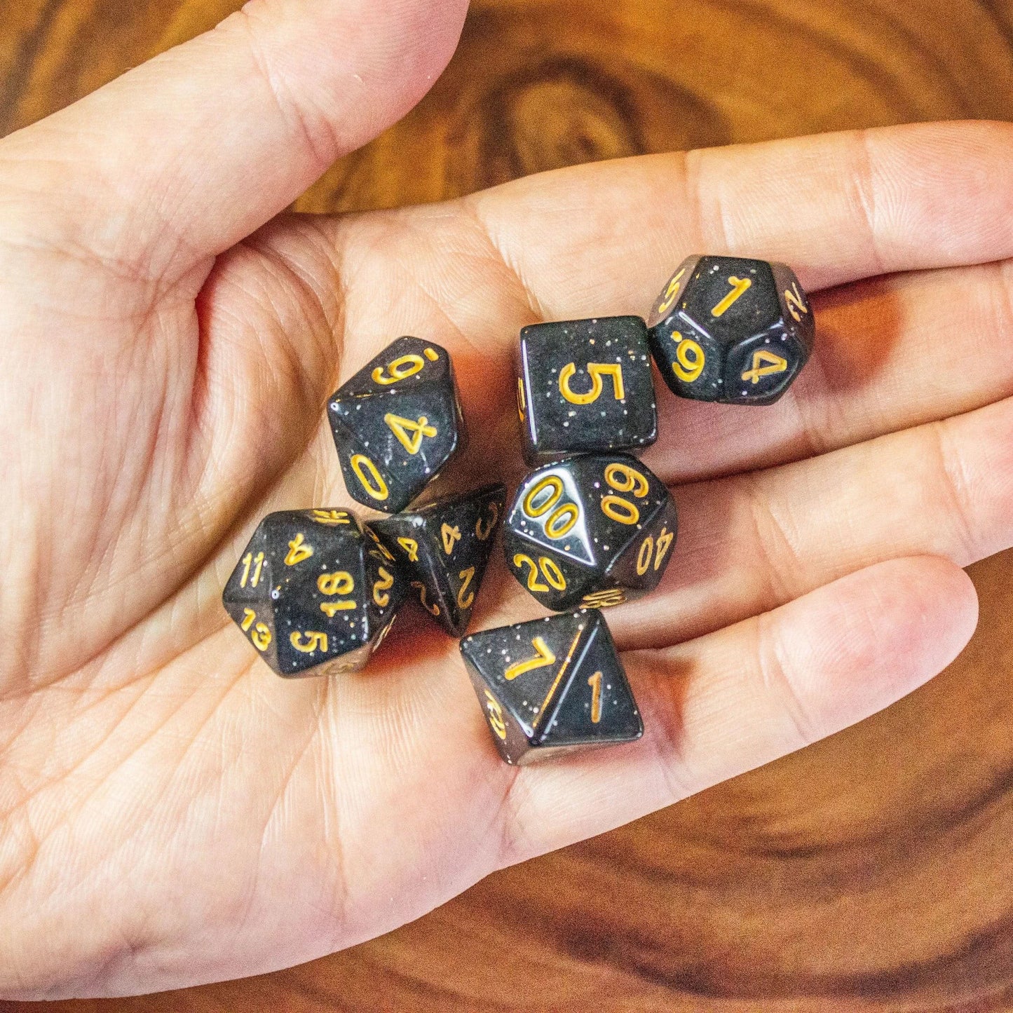 Black Shimmer Dice