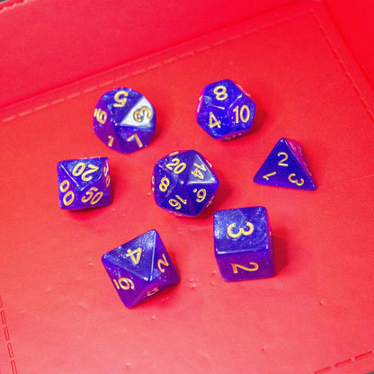 Royal Blue Shimmer Dice