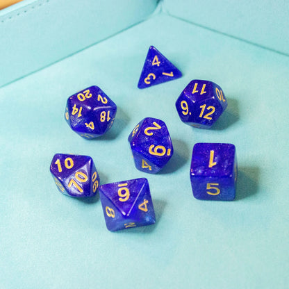 Royal Blue Shimmer Dice