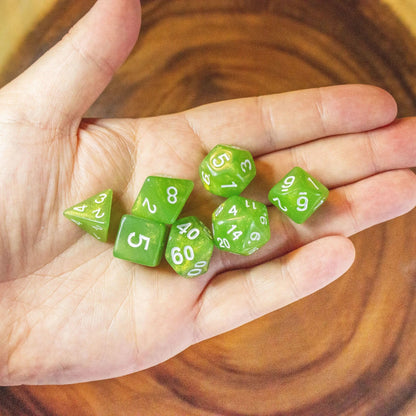Green Shimmer Dice