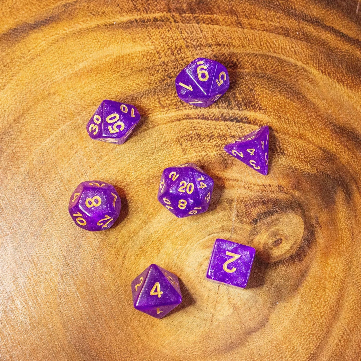 Magenta Shimmer Dice Set
