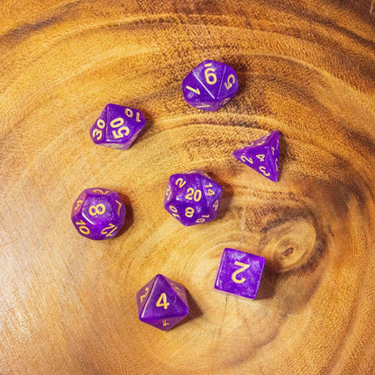 Magenta Shimmer Dice Set