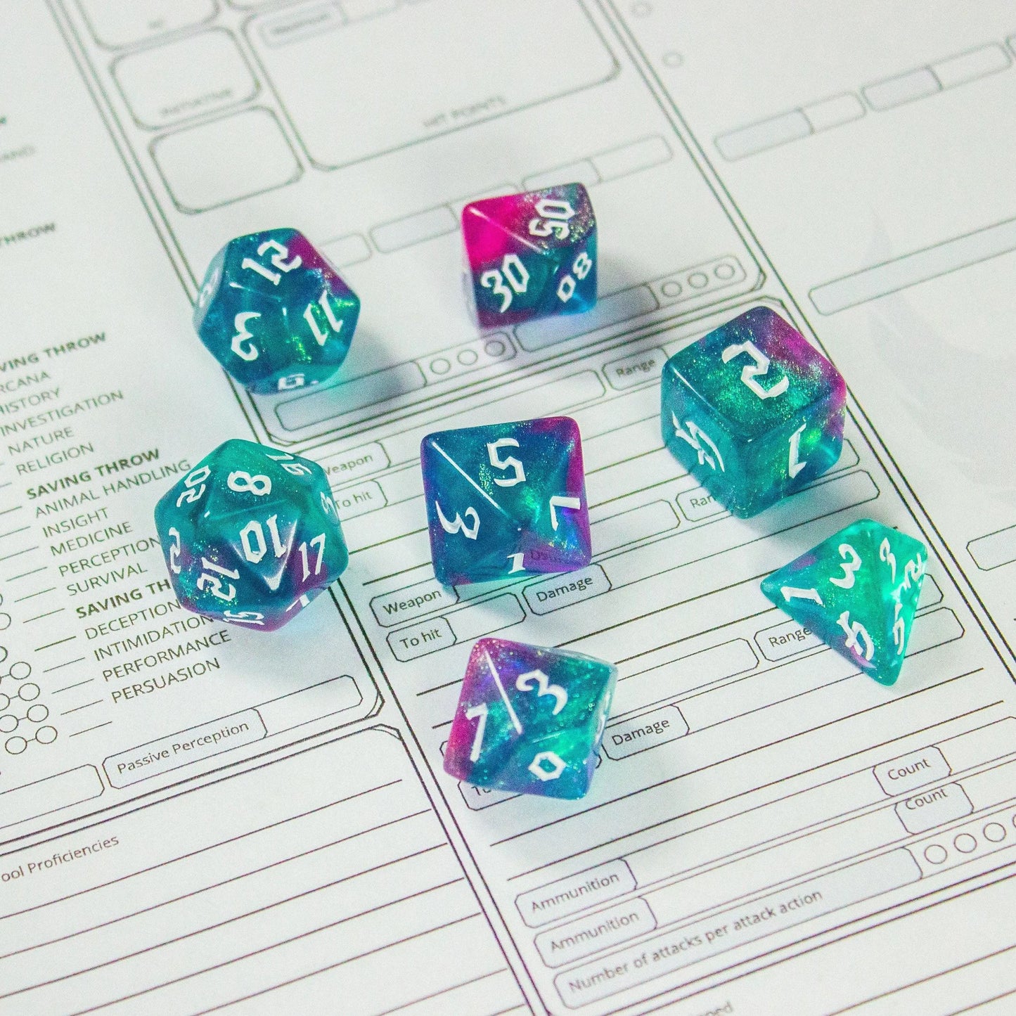 Cosmic Fog Dice Set
