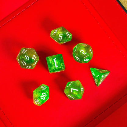 Lime Green Fog  Dice