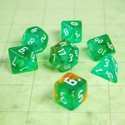 Forest Green Fog Dice