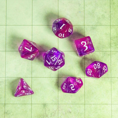 Fuchsia Fog Dice Set