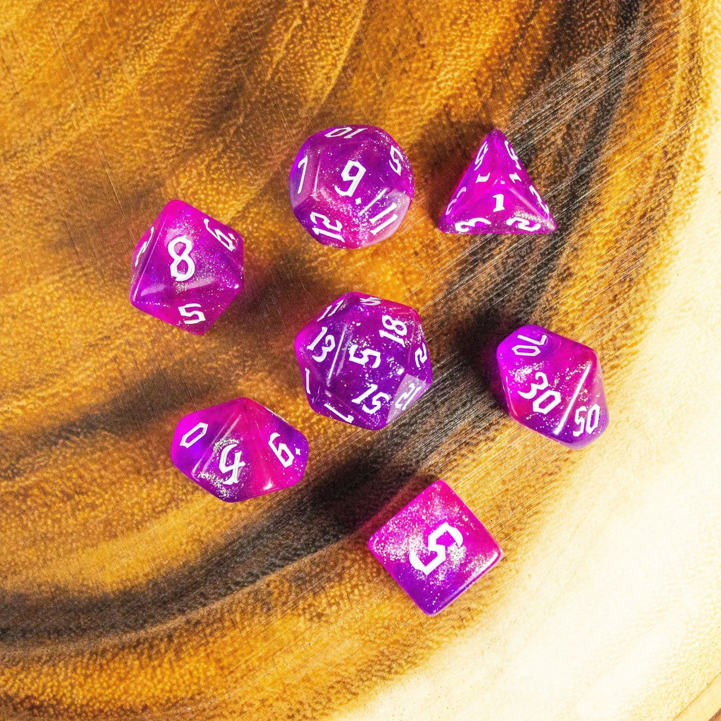 Fuchsia Fog Dice Set