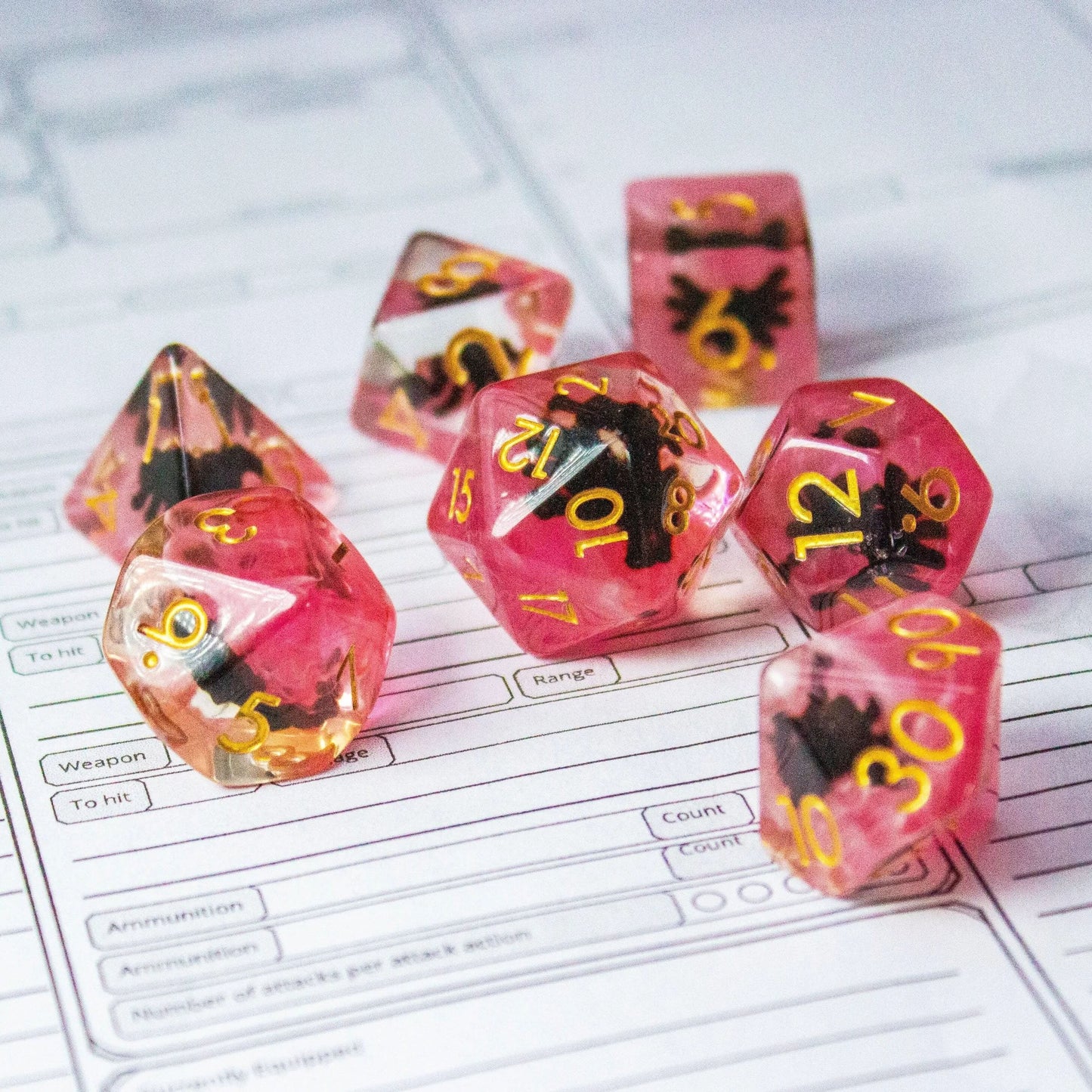 Spiders Dice Set