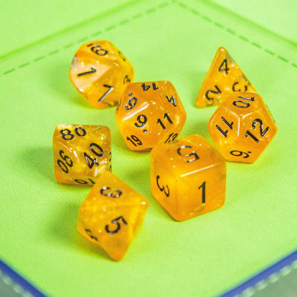 Honey Glitter Dice Set