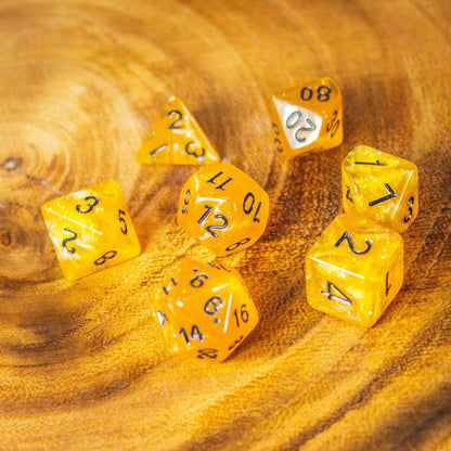 Honey Glitter Dice Set