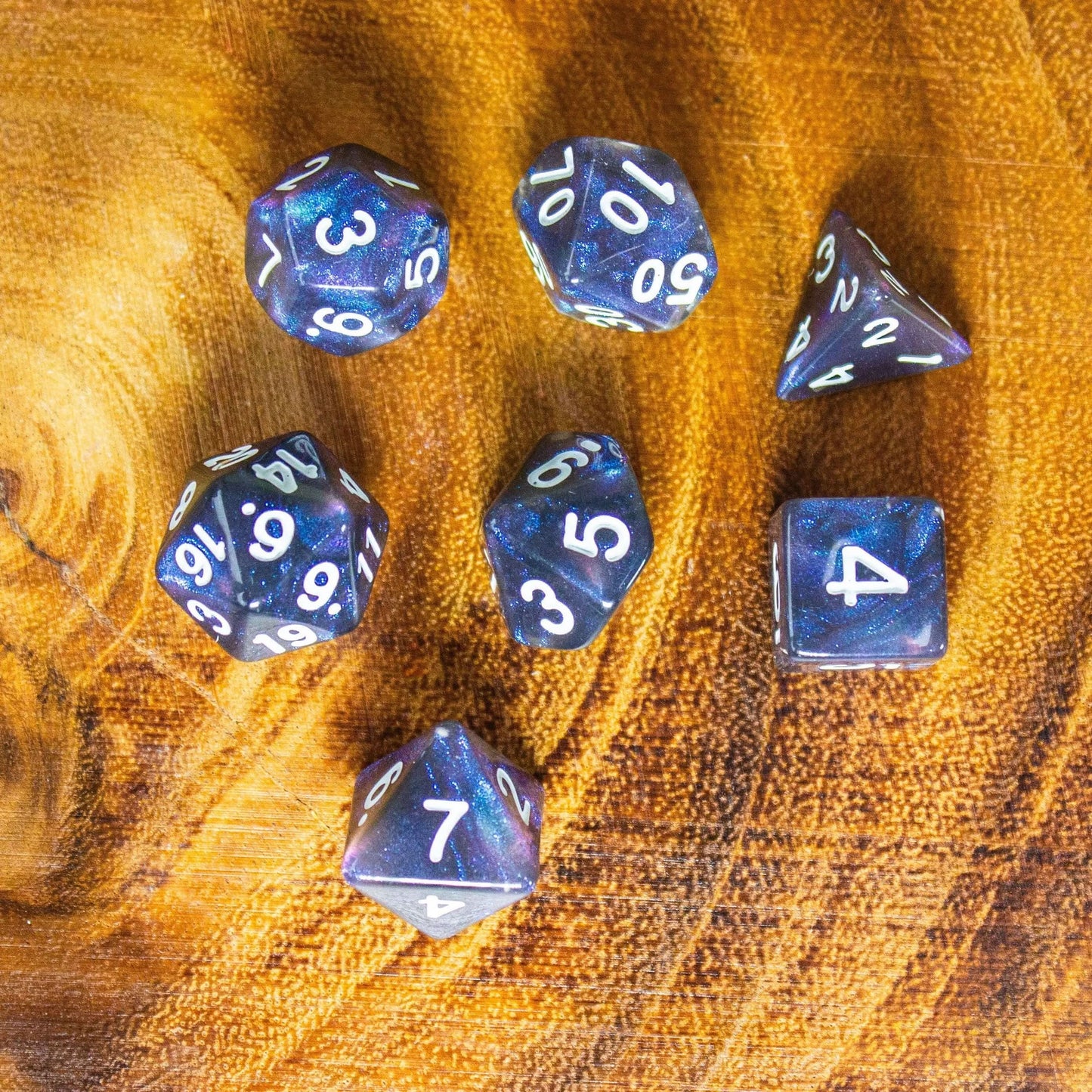 Blue Navy Shimmer Dice