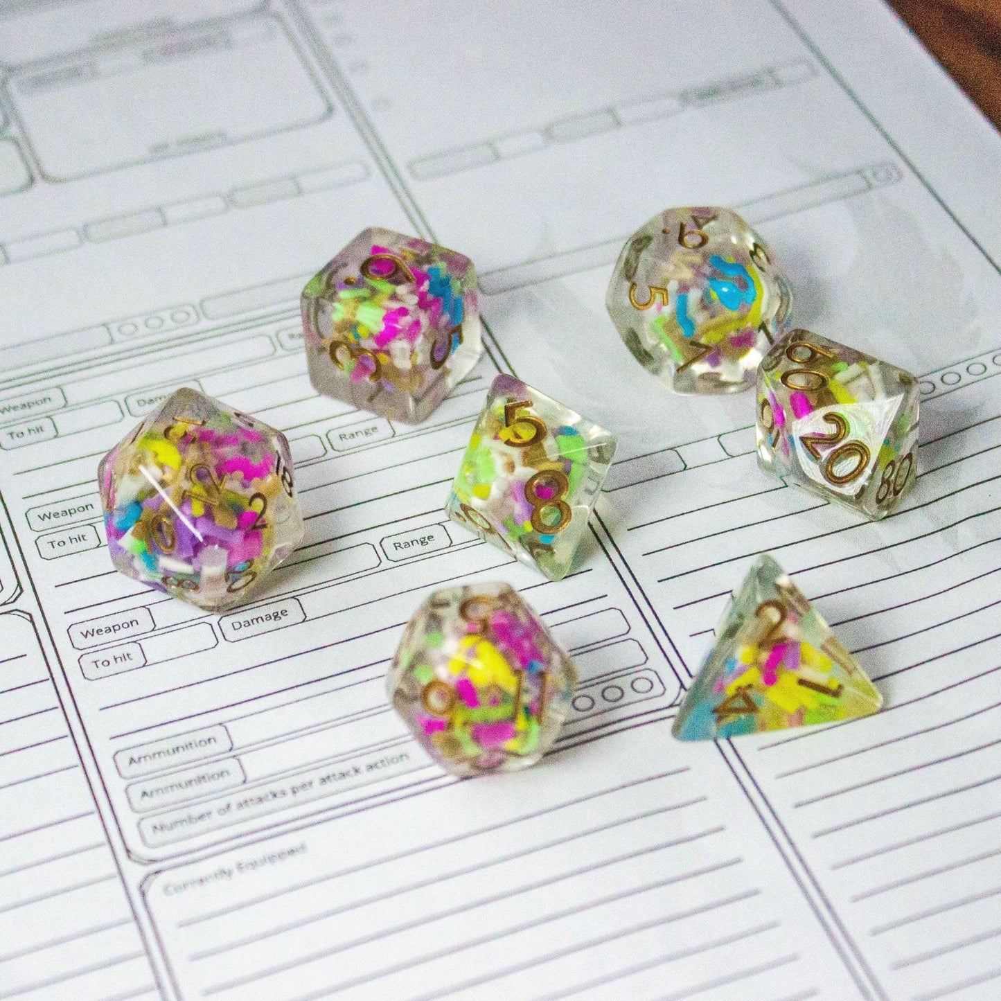 Funfetti Inclusion Dice Set