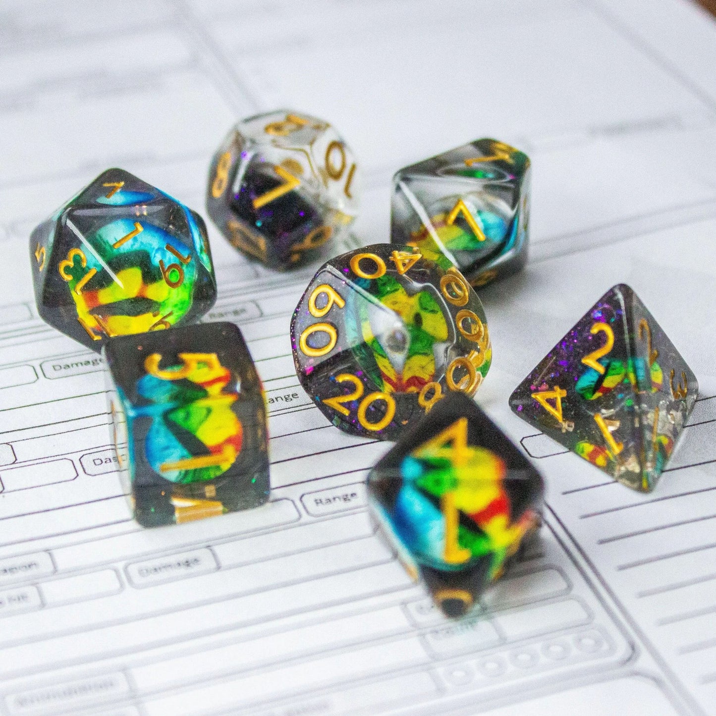 Two Tone Snake Eyes Dice