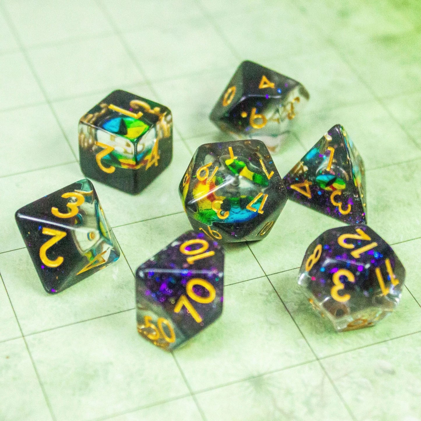 Two Tone Snake Eyes Dice