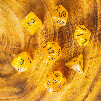 Honey Glitter Dice Set