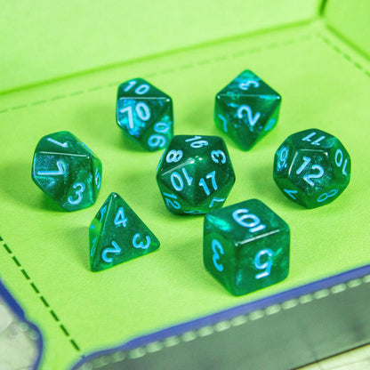 Moss Shimmer Dice Set