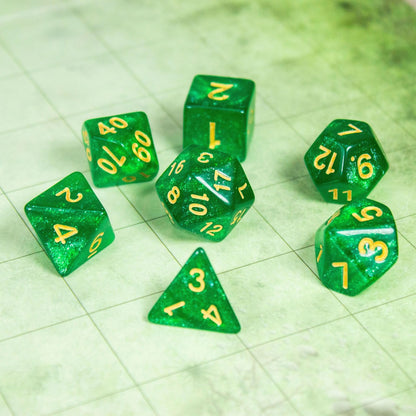 Shamrock Shimmer Dice Set