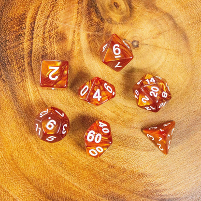 Brown Pearl Dice Set