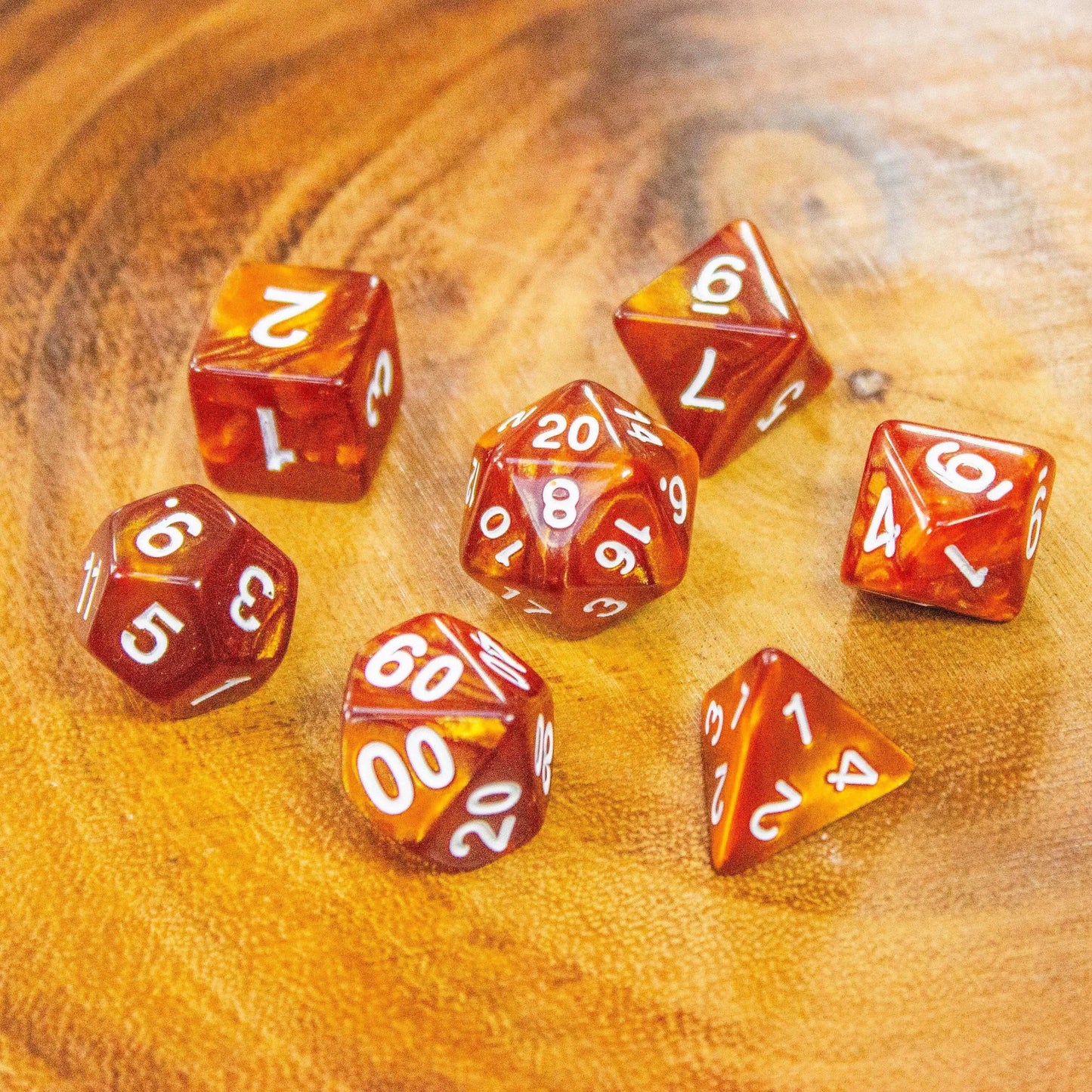 Brown Pearl Dice Set