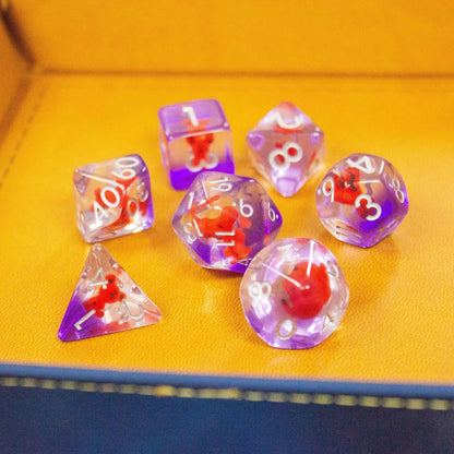 Red Bear Dice Set