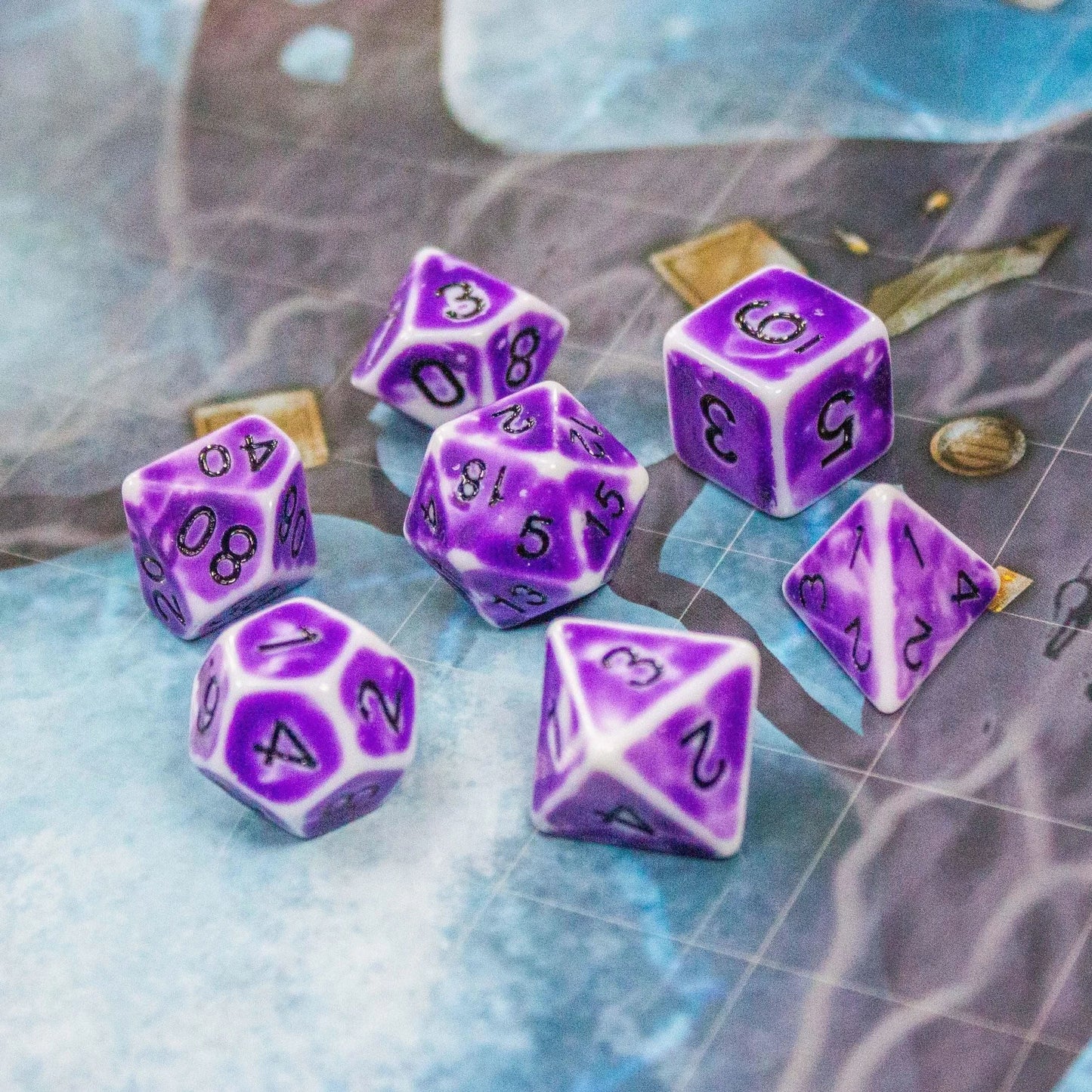 Archaic Light Purple Dice Set