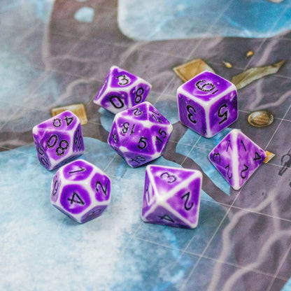Archaic Light Purple Dice Set