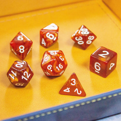 Brown Pearl Dice Set