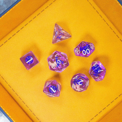 Purple Blue Mushroom Dice Set