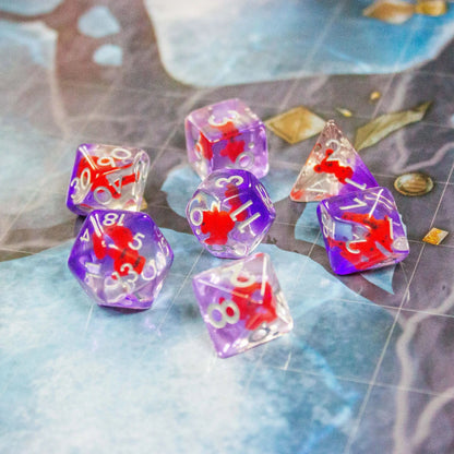 Red Bear Dice Set