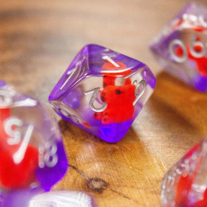 Red Bear Dice Set