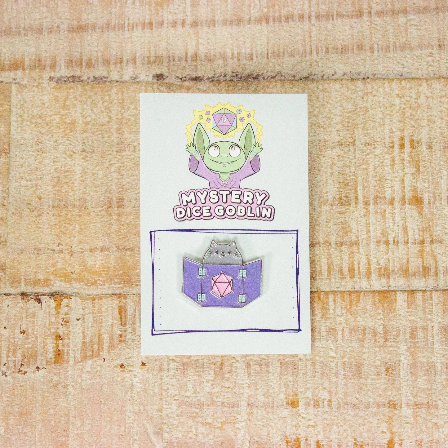Purple Dungeon Meowster Cat Enamel Pin