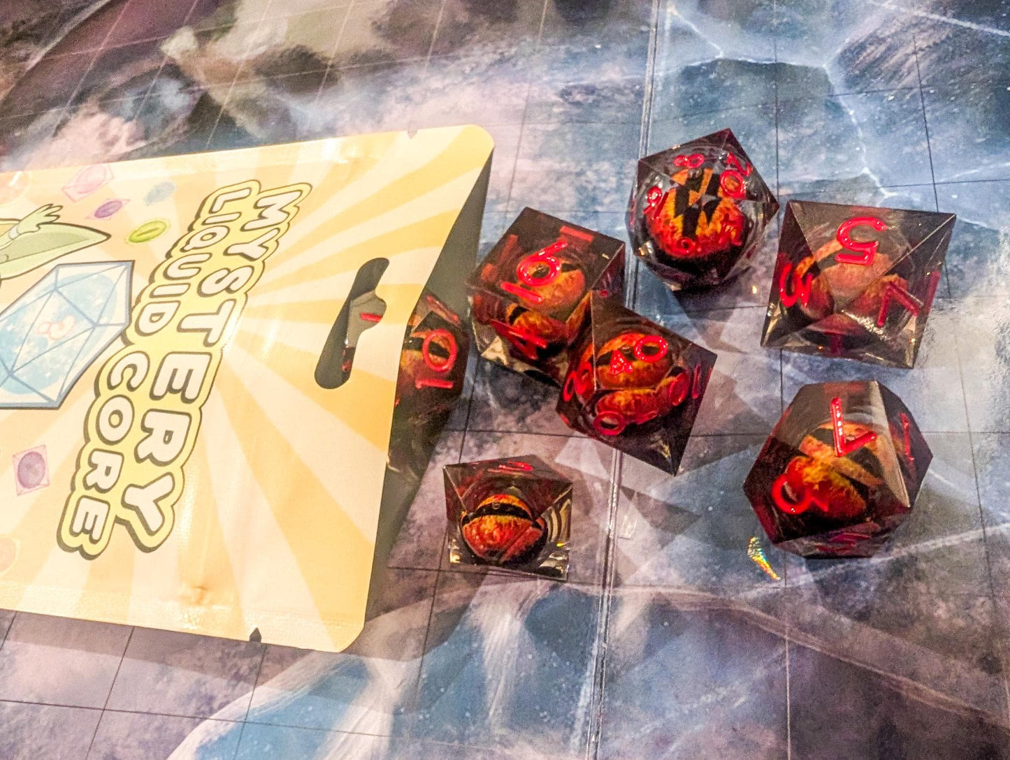 The Set To Rule Them All | Fire Eye Liquid Core Dice