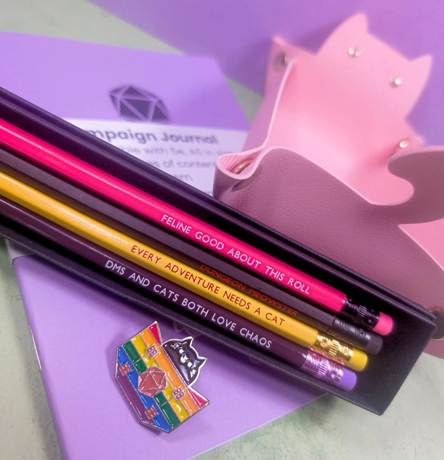 Cat Pencils | Dungeon meowster | Perfect for Cats and Catacombs