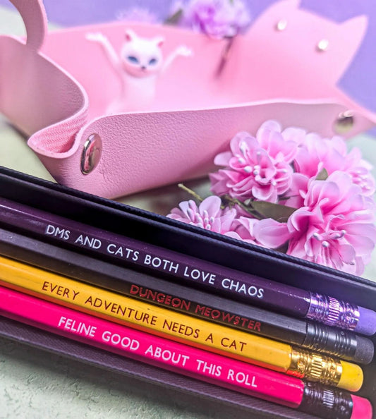 Cat Pencils | Dungeon meowster | Perfect for Cats and Catacombs