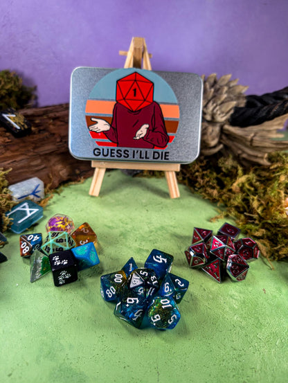 Guess I'll Die Dice Tin