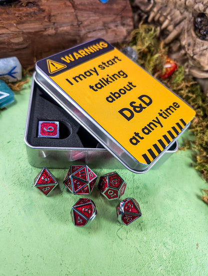 Warning Dice Tin