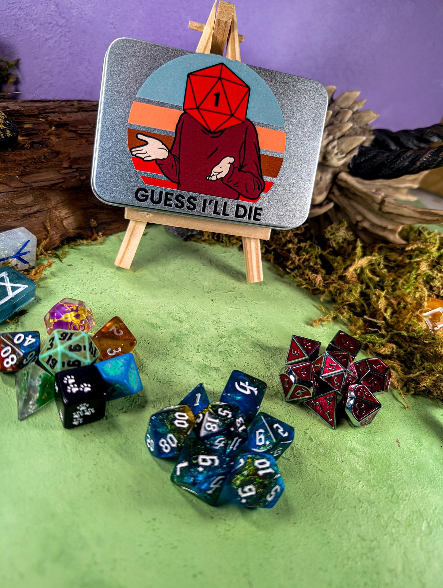 Guess I'll Die Dice Tin