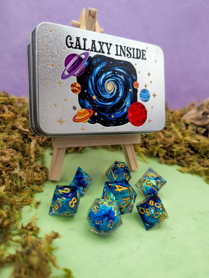 Galaxy Dice Tin