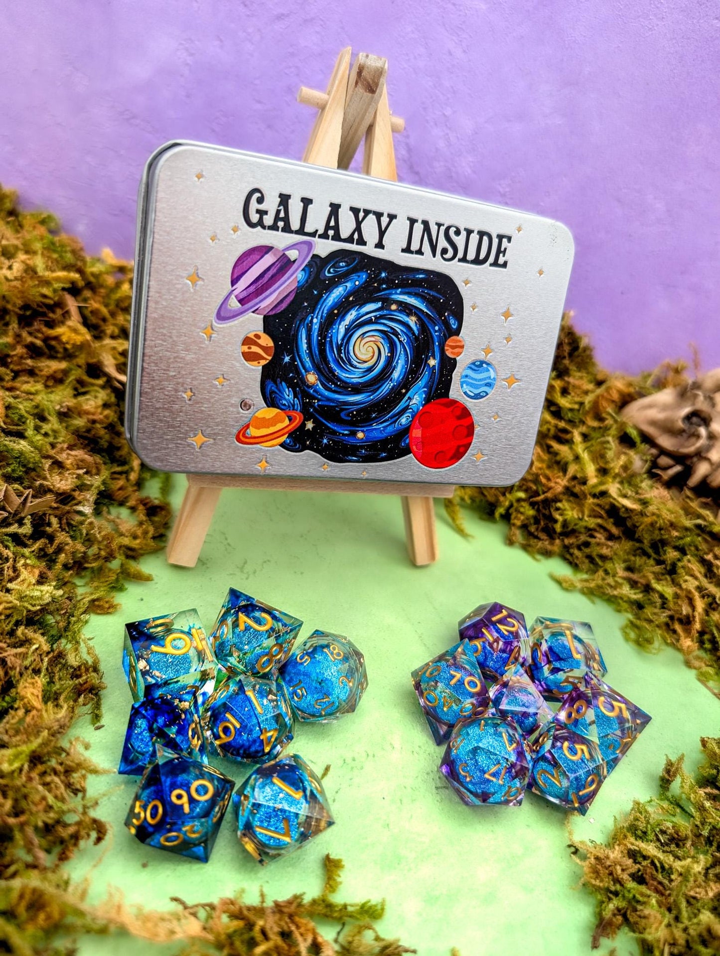 Galaxy Dice Tin