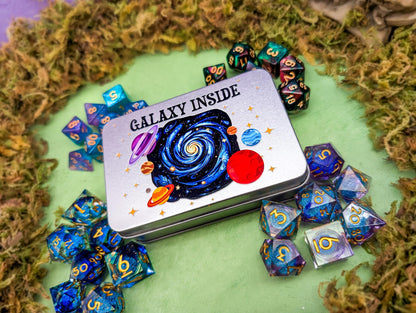 Galaxy Dice Tin