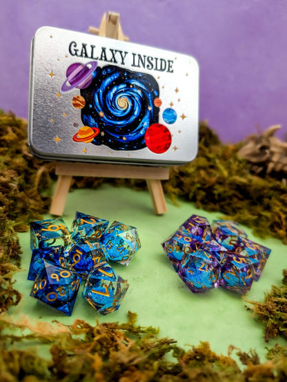 Galaxy Dice Tin