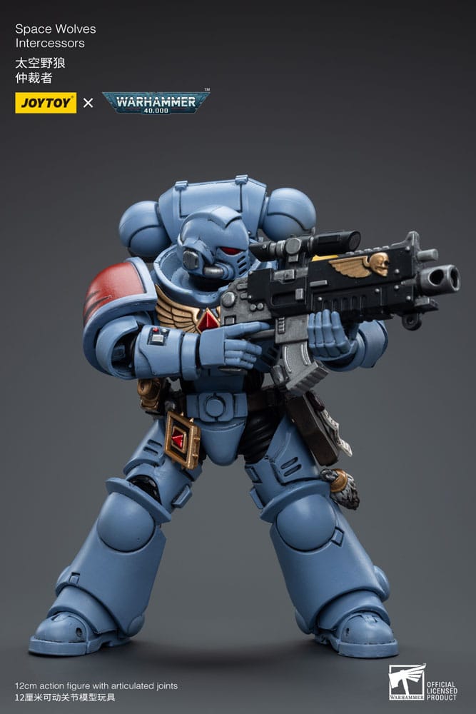 Joy Toy Warhammer 40k: Space Wolves Intercessor 12cm
