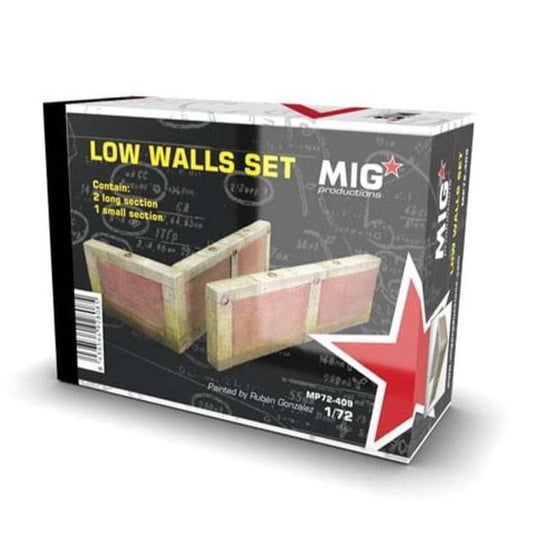 MIG Productions - Low Walls Set (MP72-409)