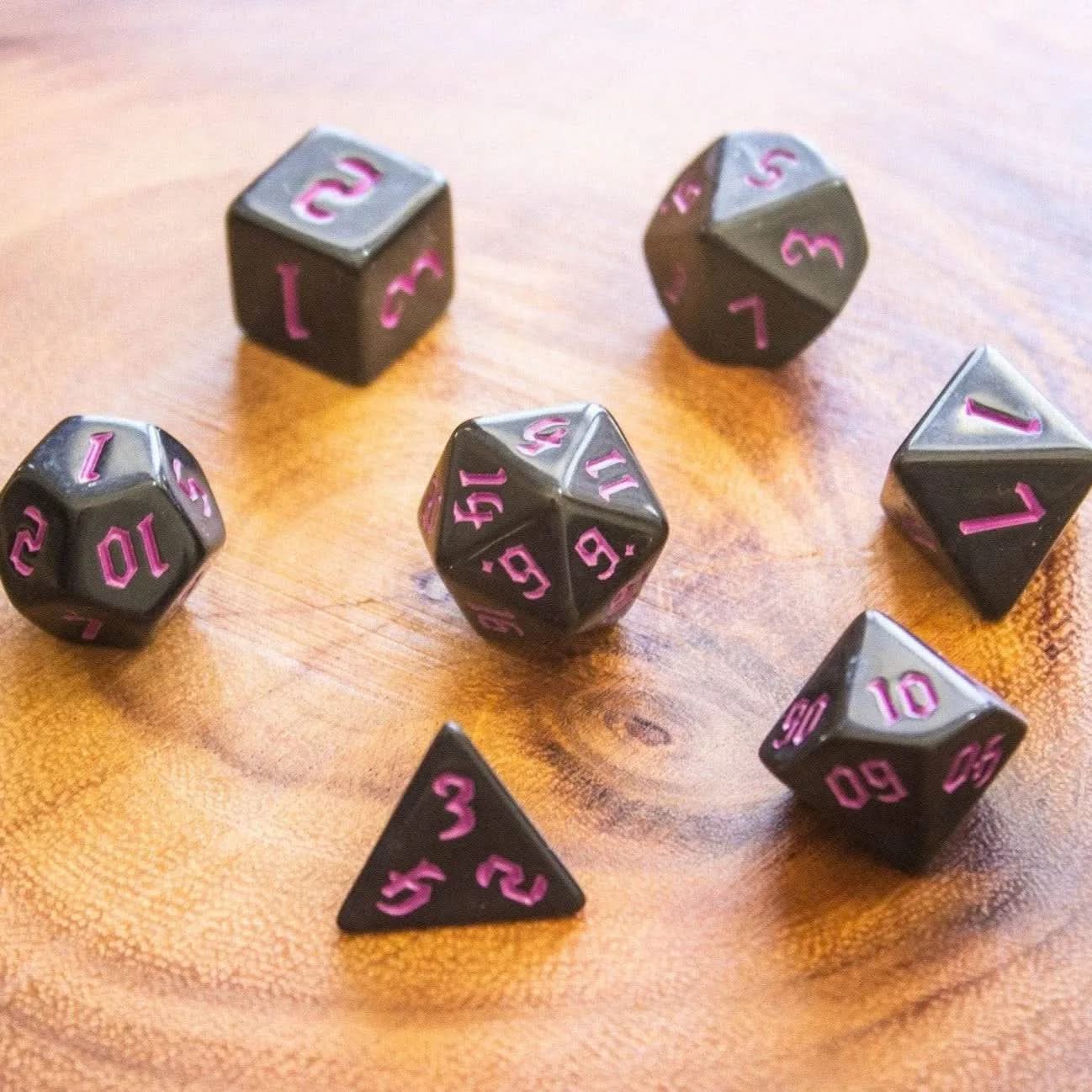 Pink Witch Dice Set