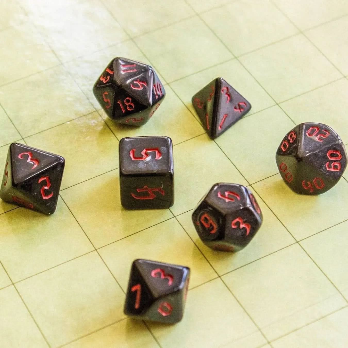 Red Witch Dice Set