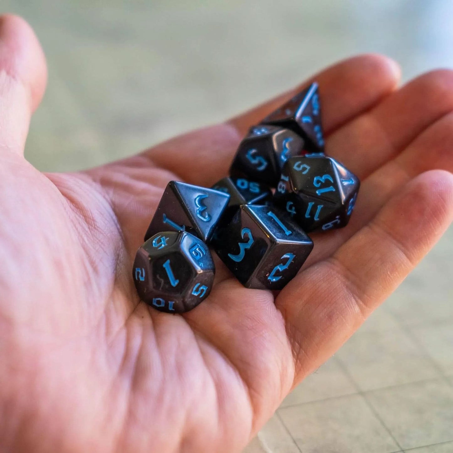 Blue Witch Dice Set