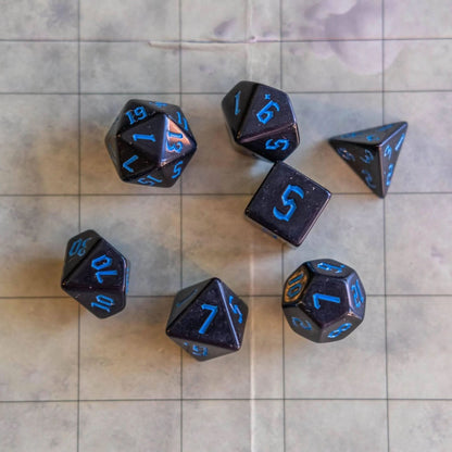 Blue Witch Dice Set