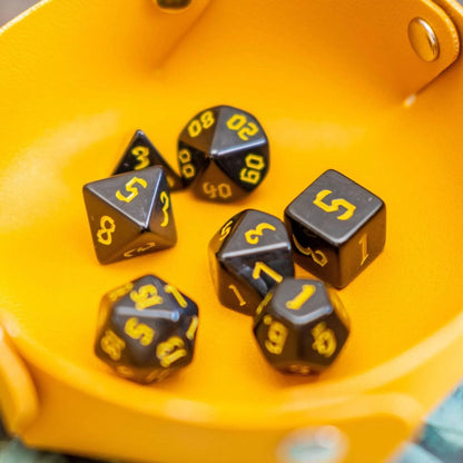Yellow Witch Dice Set