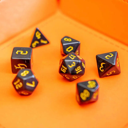 Yellow Witch Dice Set